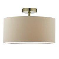 Accessory 1 Light Semi Flush Suspension Antique brass