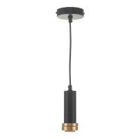 Accessory 1 Light Suspension Matt Black And Copper