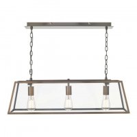 Academy 3 Light Bar Pendant Antique Copper