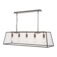 Academy 5 Light Bar Pendant Antique Copper