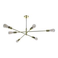 Alana 6 Light Pendant Polished Gold