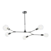 Euphemia 5 Light Pendant Black