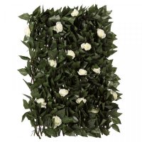 Faux Decor White Bloom Leaf Trellis 180 x 60cm