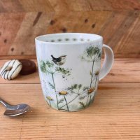 Alex Clark Mug - Wren and Cow Parsley