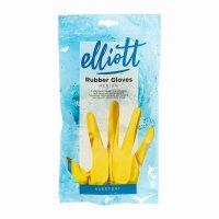 Elliotts Rubber Yellow Gloves - Medium
