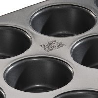 Hairy Bikers 12 Cup Muffin Pan - Red