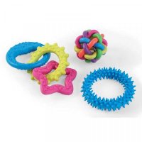 Zoon MiniPlay Small Dog & Puppy Toy - Combi Pack (Pack of 3)