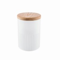 The Bakehouse & Co Large Round Storage Canister - White