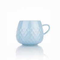 Siip Fundamental Round Embossed Mug - Blue