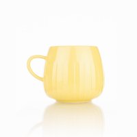 Siip Solid Colour Embossed Round Mug Yellow