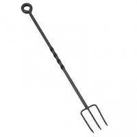 Manor Reproductions Eye Toast Fork - Black