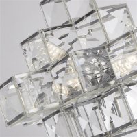 Searchlight Glacier 7 Light Ceiling Pendant - Chrome & Acrylic