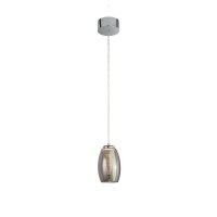 Searchlight Cyclone Ceiling Pendant - Chrome & Smoked Glass