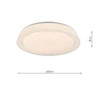 Udell Flush Acrylic LED Ceiling Light