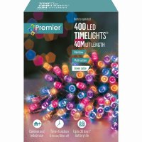 Premier Decorations Timelights B/O Multi-Action 400 LED - Rnbw