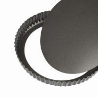 Luxe Kitchen 23cm Loose Base Fluted Quiche Pan