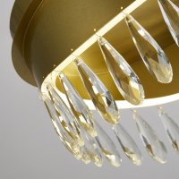 Searchlight Jewel Led Flush Fitting, Gold With Crystal