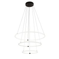 Searchlight Revolve 3 Light Led Ring Pendant, Matt Black