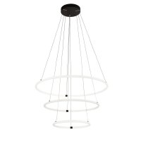 Searchlight Revolve 3Lt Led Ring Pendant, Matt Black