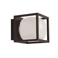 Searchlight Athens Outdoor 1Lt Led Light, Die Cast With Opal Shade