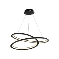 Searchlight Swirl Ii  Led Pendant  Sand Black.  Dimmable