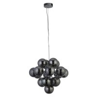 Searchlight Berry 17Lt Pendant, Chrome With Smoked Glass