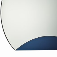 Rise Mirror With Blue Panel Detail