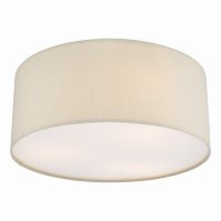 Cierro 3 Light Flush Taupe With Diffuser 40cm