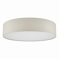 Cierro 6 Light Flush Taupe With Diffuser 80cm