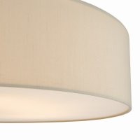 Cierro 6 Light Flush Taupe With Diffuser 80cm