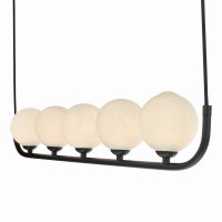 Cradle 5 Light Bar Pendant Matt With Opal Glass