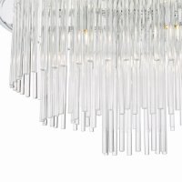 Lukas 13 Light Pendant Polished Chrome Glass