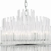 Lukas 13 Light Pendant Polished Chrome Glass