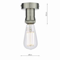 SFB4861 1 Light Suspension Antique Chrome