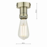 SFB4875 1 Light Suspension Antique Brass