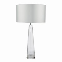 Samara 1 Light Table Lamp Clear Glass Base Only