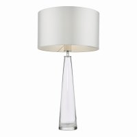 Samara 1 Light Table Lamp Clear Glass Base Only