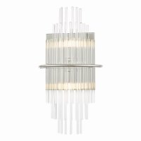 Lukas 2 Light Wall Light Polished Chrome Glass