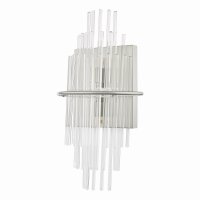 Lukas 2 Light Wall Light Polished Chrome Glass