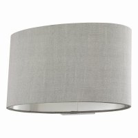 Melody Wall Light With Oval Grey Shade