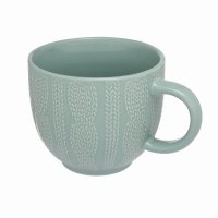 Siip Embossed Knit Mug Turquoise
