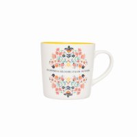 Siip Fundamental Vicky Yorke Designs Folk Floral Mug - Happy Blooms