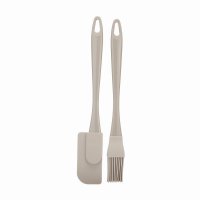 Fusion Twist 2 Pack Mini Pastry Brush & Jar Scraper Set Grey