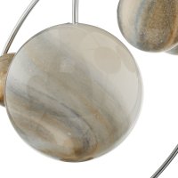 Mikara 7 Light Pendant Polished Chrome Glass