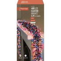 Premier Decorations ClusterBrights Multi-Action 480 LED with Green Cable - Rainbow
