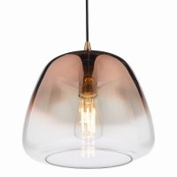 Klaxon 1 Light Pendant Ombre Copper Glass