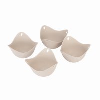 Fusion Twist 4 Pack Silicone Egg Poacher - Assorted