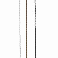 David Hunt 3 Core Twisted Braided Cable Black 1 Metre