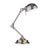 Dar Ranger Table Lamp Satin Chrome