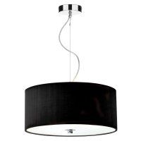 Dar Zaragoza 3 Light Pendant Black 600mm